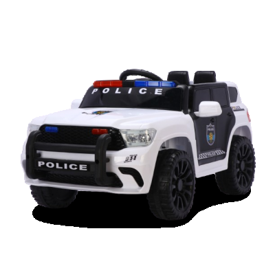 Masinuta electrica de politie, Kinderauto POLICE 911 120W 12V 7Ah premium, alba