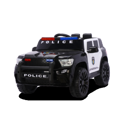Masinuta electrica de politie, Kinderauto POLICE 911 120W 12V 7Ah premium, neagra