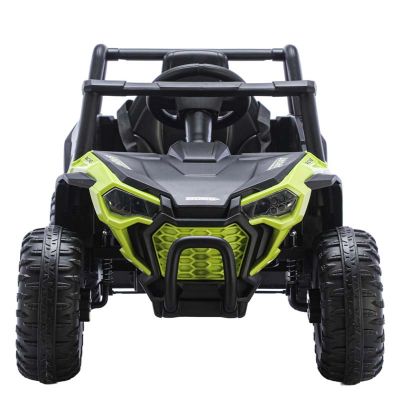 Masinuta electrica de teren pentru copii Nichiduta Talon i-4WD Green cu telecomanda,acumulator 12V,2 motoare,scaun din piele