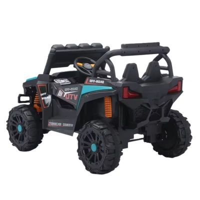 Masinuta electrica de teren pentru copii Nichiduta UTV Off Road Lake Green cu telecomanda 2.4G,acumulator 12V4.5Ah,doua motoare x 35w,faruri si proiectoare led functionale,usi cu deschidere,roti robuste,functie swing