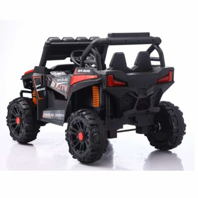 Masinuta electrica de teren pentru copii Nichiduta UTV Off Road Red cu telecomanda 2.4G,acumulator 12V4.5Ah,doua motoare x 35w,faruri si proiectoare led functionale,usi cu deschidere,roti robuste,functie swing