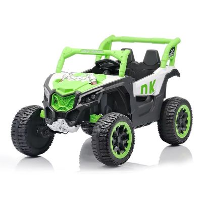Masinuta electrica Nichiduta Off Road 4x4 Green,acumulator 12V4.5Ah,roti robuste cu anvelope EVA,telecomanda 2.4G