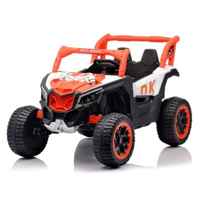 Masinuta electrica Nichiduta Off Road 4x4 Orange,acumulator 12V4.5Ah,roti robuste cu anvelope EVA,telecomanda 2.4G