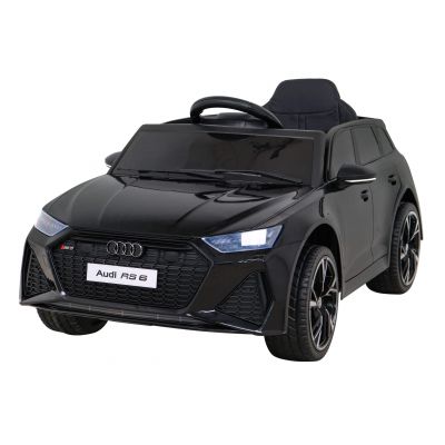 Masinuta electrica pentru copii 1-4 Audi RS6 cu roti moi, scaun tapitat, Telecomanda 2.4GHz, faruri si stop cu lumini LED, Bluetooth, 12V 50W (BRD-2118) Negru ieftina