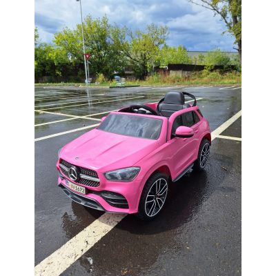 Masinuta electrica pentru copii 1-6 ani Mercedes GLE450 Lux Fast edition 90W roti moi scaun tapitat Telecomanda 2.4GHz lumini led masina copii 3 ani