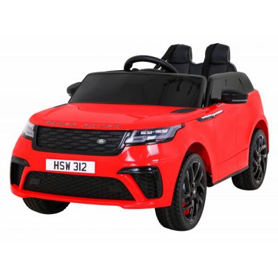 Masinuta electrica pentru copii 2-5 ani Range Rover Velar Fast cu roti moi, scaun tapitat, Telecomanda 2.4GHz, lumini LED masina copii 3 ani rosu ieftina