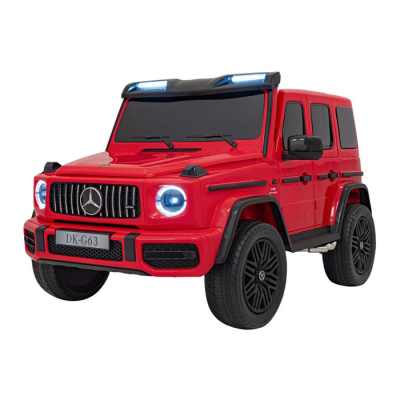 Masinuta electrica pentru copii 3-10 ani cu 2 locuri New Mercedes AMG G63 XXL 24V 800W 4x4 cu roti moi, Telecomanda 2.4 GHz, faruri cu lumini LED Rosu