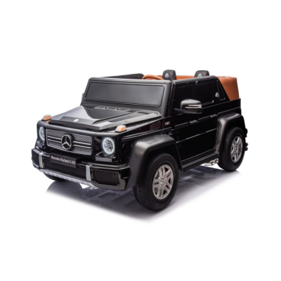 Masinuta electrica pentru copii 3-12 ani Mercedes Maybach G650 24V 4x4 roti eva scaun piele (A1000) Negru