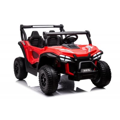 Masinuta electrica pentru copii 4x4 S618 red, cu deschidere usi, telecomanda 2.4G, 4 motoare de 45W fiecare, baterie de 24V7Ah, viteza maxima 2.5-7kmh, echipata cu Radio FM, port usb, bluetooth