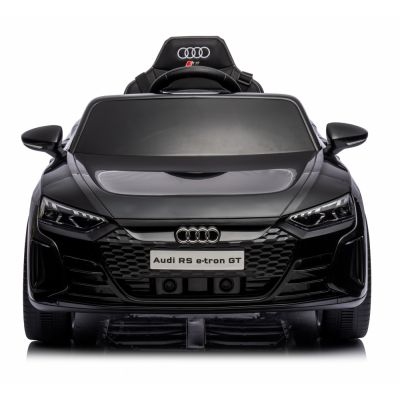 Masinuta electrica pentru copii Audi E-tron GT Black 70W cu licenta, oglinzi retrovizoare, roti din spuma eva,lumini LED,centura de siguranta,sistem troller pentru tractare,mufa MP3,slot usb,card microSD