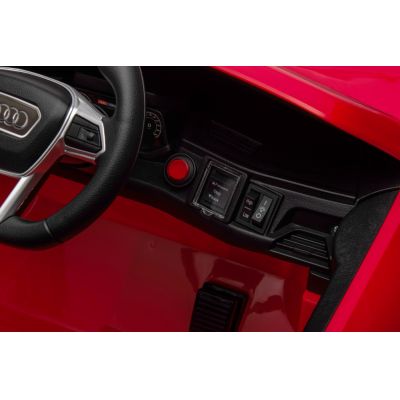 Masinuta electrica pentru copii Audi E-tron GT Red 70W cu licenta, oglinzi retrovizoare, roti din spuma eva,lumini LED,centura de siguranta,sistem troller pentru tractare,mufa MP3,slot usb,card microSD
