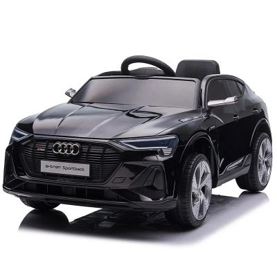 Masinuta electrica pentru copii Audi E-Tron SportBack Black cu licenta,roti eva,scaun piele,acumulator 12V,suspensii,sistem troller,usi cu deschidere,slow start,lumini LED,mp3usb,oglinzi retrovizoare,sarcina maxima 30 kg