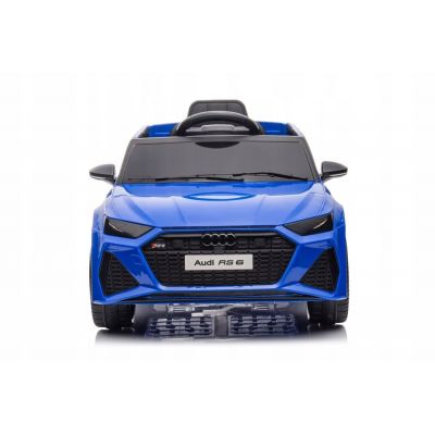 Masinuta electrica pentru copii Audi RS6 BRD-2118 Blue, cu telecomanda 2.4G, 2 motoare 45W fiecare, baterie 12V si 4.5Ah, sistem audio integrat MP3, USB si Bluetooth, faruri si stopuri luminoase, 102 x 43 x 60 cm