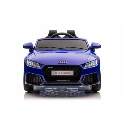 Masinuta electrica pentru copii Audi TTRS Roadster Saphire Blue 12V cu licenta,motoare 2x30w,roti EVA,scaun din piele,usi cu deschidere,faruri si stopuri LED,unitate audio cu muzica,centura de siguranta