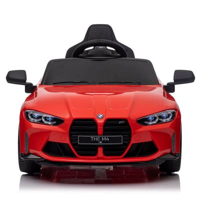 Masinuta electrica pentru copii BMW M4 Rosu cu telecomanda, 110x70x50 cm, varsta 1-5 ani, roti EVA, scaun din piele ECO, putere 90W