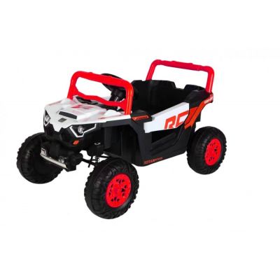 Masinuta electrica pentru copii Can Am Xotar Red cu licenta,telecomanda 2.4G,acumulator 12V4.5Ah,scaun piele,deschidere usi,slow start,lumini LED,panou multimedia cu usb