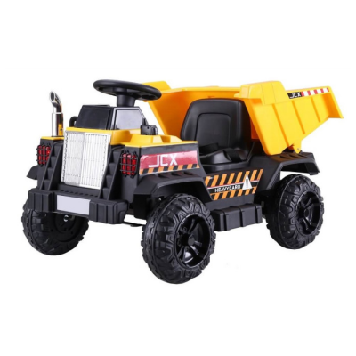 Masinuta electrica pentru copii 'Construction Truck' cu basculanta (s606) Galben - Autokids.ro