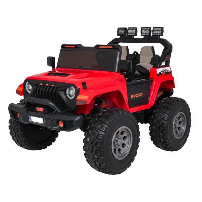 Masinuta electrica pentru copii cu 2 locuri Jeep Extreme Sport 24V 400W 4x4 (2539) Rosu - Autokids.ro