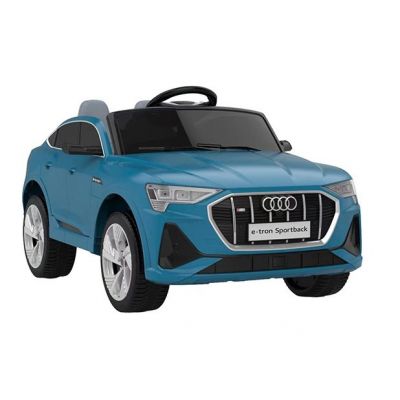 Masinuta electrica pentru copii cu licenta Audi E-Tron Sportback Blue cu telecomanda 2.4G,acumulator 12V4.5Ah,motoare 80w,lumini led,muzica,pornire la buton,usi cu deschidere,mp3usb,functie swing,3 viteze din telecomanda