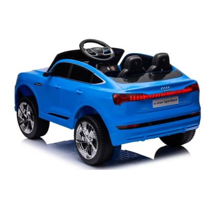 Masinuta electrica pentru copii cu licenta Audi E-Tron Sportback Blue cu telecomanda 2.4G,acumulator 12V4.5Ah,motoare 80w,lumini led,muzica,pornire la buton,usi cu deschidere,mp3usb,functie swing,3 viteze din telecomanda