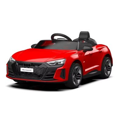 Masinuta electrica pentru copii cu licenta Audi RS E-Tron GT Red,Telecomanda,Roti EVA,Acumulator 12V 4,5Ah,Incarcator inclus,Centura de siguranta,Lumini LED,Slow Start,Indicator baterie,Usi cu deschidere,Sistem troller