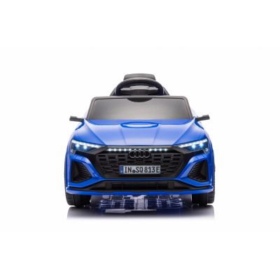 Masinuta electrica pentru copii cu licenta Audi SQ8 E-Tron 12V Blue,echipare Premium,telecomanda 2,4G,2 motoarex39w,roti EVA,scaun din piele,suspensii,usi cu deschidere,lumini LED,muzica