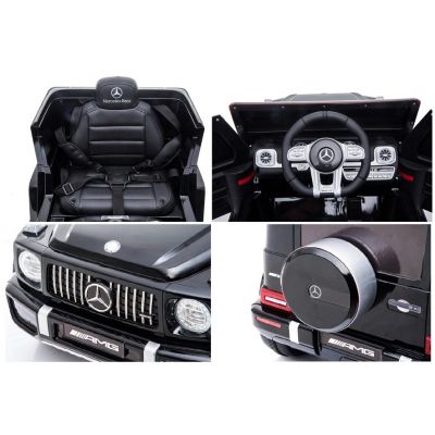 Masinuta electrica pentru copii cu licenta Mercedes Benz AMG G63 Red cu telecomanda 2.4G,2 motoarex35w,deschidere usi,lumini LED,suspensii,volan cu functii,pornire la buton