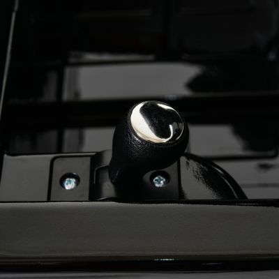 Masinuta electrica pentru copii cu licenta Mercedes Benz Black,acumulator 12V4.5Ah,motoare 2x30W,scaun din piele ecologica,telecomanda 2.4G cu 3 viteze,lumini LED,deschidere usi,unitate audio cu MP3,bluetooth,viteza 3-5kmh