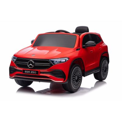 Masinuta electrica pentru copii cu licenta Mercedes Benz EQA 4x4 Red,Echipare Premium,Telecomanda 2,4G,Roti EVA,Scaun din piele,4 motoare,Faruri si stopuri cu LED,Deschidere usi, Suspensii, Bluetooth
