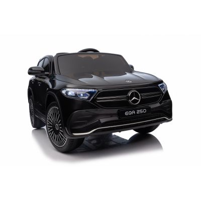 Masinuta electrica pentru copii cu licenta Mercedes Benz EQA Black,telecomanda 2.4G,faruri si stopuri cu LED,deschidere usi
