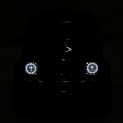 Masinuta electrica pentru copii cu licenta Mercedes Benz Red,acumulator 12V4.5Ah,motoare 2x30W,scaun din piele ecologica,telecomanda 2.4G cu 3 viteze,lumini LED,deschidere usi,unitate audio cu MP3,bluetooth,viteza 3-5kmh