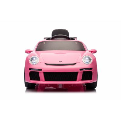 Masinuta electrica pentru copii cu licenta Porsche RUF-CTR3 Roz 12V,echipare Premium,telecomanda 2,4G,2 motoarex39w,roti EVA,scaun din piele,suspensii,usi cu deschidere,lumini LED,muzica,eleron