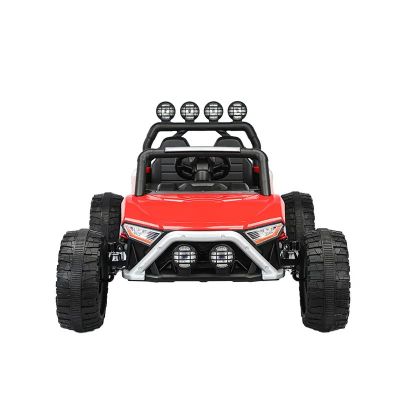 Masinuta electrica pentru copii cu telecomanda 2,4G Nichiduta Alaser Red,2motoarex55W,Roti EVA cu rulment,Scaun din piele ecologica,Suspensii,Lumini LED fataspate,Usi cu deschidere,Functie leganare,Bara cu proiectoare