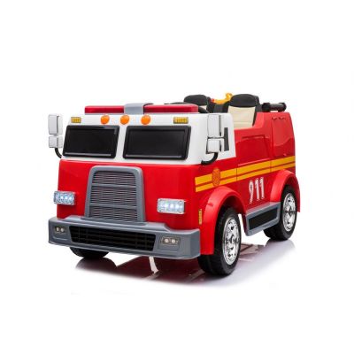Masinuta electrica pentru copii de POMPIERI cu 2 locuri (911) Rosu - Autokids.ro