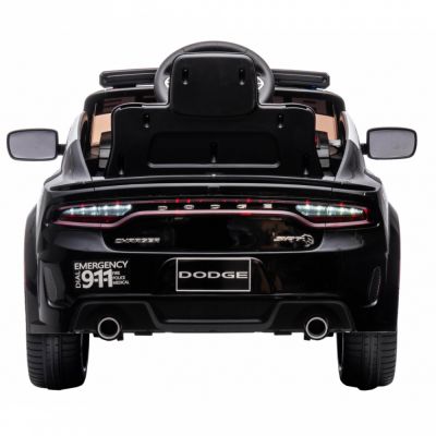 Masinuta electrica pentru copii Dodge Police Black 70W cu Licenta, Roti EVA, Deschidere usi, Pornire la buton, Telecomanda, Oglinzi retrovizoare, Usi cu deschidere, Megafon, Suspensii, 3 Viteze din telecomanda, MP3