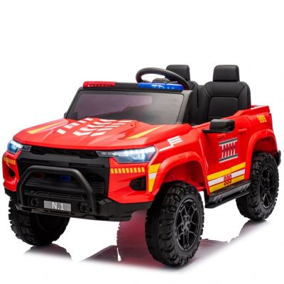 Masinuta electrica pentru copii Kinderauto FirePatrol, 3-6 ani, 4x4, 800W, 24V, echipata premium, rosie