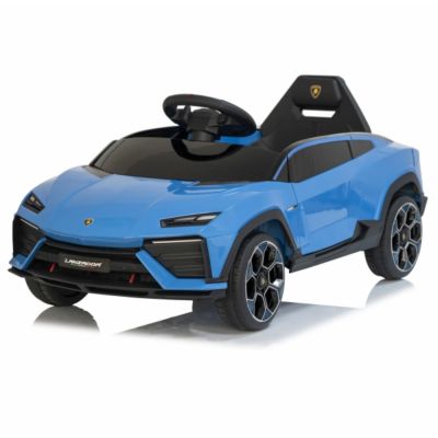 Masinuta electrica pentru copii Lamborghini Lanzador Blue cu licenta,telecomanda 2.4G,doua motoare,acumulator 12V4.5Ah