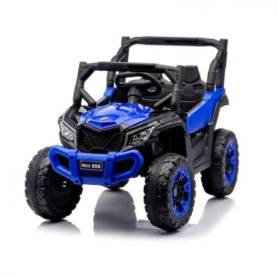 Masinuta electrica pentru copii Nichiduta Off Road Blue cu telecomanda 2.4G,acumulator 12V4.5Ah,2 motoare,lumini led functionale,usi cu deschidere,roti robuste,pornire la buton