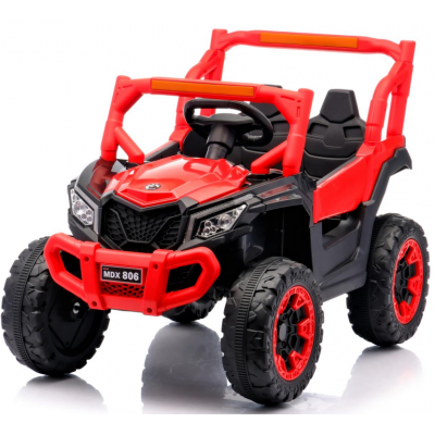 Masinuta electrica pentru copii Nichiduta Off Road Red cu telecomanda 2.4G,acumulator 12V4.5Ah,2 motoare,lumini led functionale,usi cu deschidere,roti robuste,pornire la buton