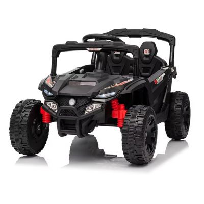 Masinuta electrica pentru copii Nichiduta Sport Speed Black 12V cu telecomanda 2.4G,motoare 2x35w,lumini led,usi cu deschidere,slow start,roti robuste din plastic cu suspensii pe spate