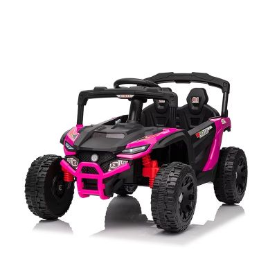 Masinuta electrica pentru copii Nichiduta Sport Speed Pink 12V cu telecomanda 2.4G,motoare 2x39w,lumini led,usi cu deschidere,indicator nivel baterie