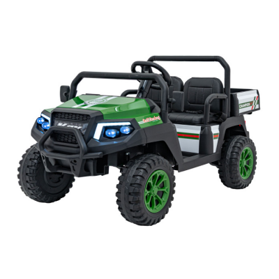 Masinuta electrica pentru copii UTV Champion cu 2 locuri si basculanta 24V 400W (650D) Verde - Autokids.ro Masinuta electrica pentru copii UTV Champion cu 2 locuri si basculanta 24V 400W (650D) Verde - Autokids.ro
