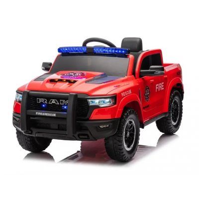 Masinuta electrica pentru mici pompieri DODGE RAM 1500 RHO 140W 12V 10Ah, RED