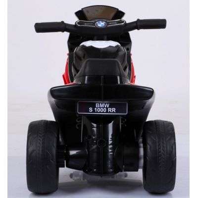 Motocicleta electrica pentru copii BMW S1000RR Rosu, 69x44x36.5 cm, varsta 1.5-4 ani, roti si scaun din plastic, putere 25W