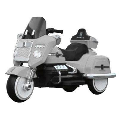 Motocicleta electrica pentru copii Chopper Royce, 80W 12V, telecomanda, bluetooth, culoare alba