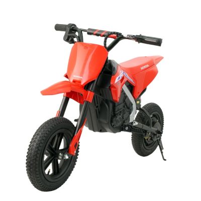 Motocicleta electrica pentru copil 5-10 ani, Honda CRF450 250W, 24V, roti gonflabile, rosie