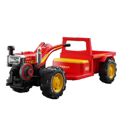 Motocultor electric pentru copii, Kinderauto BJLW1288 70W 12V, telecomanda, rosu