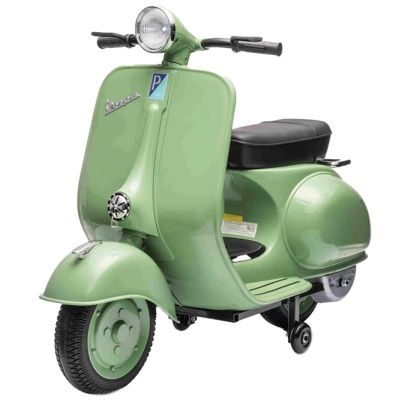 Scuter electric Piaggio VESPA 150 VL1T 110W 12V 7Ah, roti moi, scaun tapitat, culoare verde