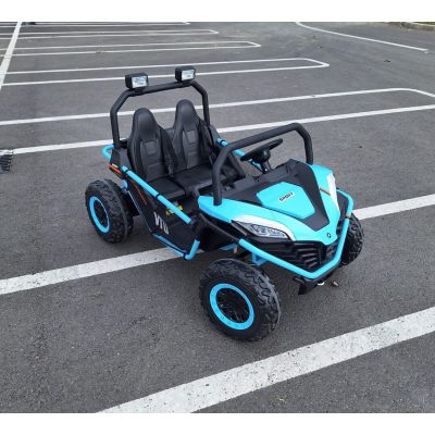 UTV electric pentru 2 copii BUGGY SPEED Fast Edition 24V 200W 4x4 (s608) Albastru - Autokids.ro