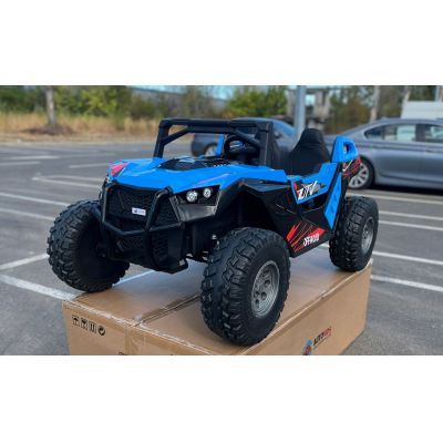 UTV electric pentru 2 copii Buggy XXL FAST EDITION cu viteza maxima 15km/h 500W 24V 4x4 (sx2929-fast) Albastru - Autokids.ro